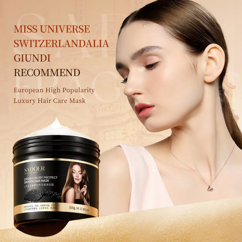 SADOER Caviar Luxury Hair Mask Shiny Smooth Repair Hair - 500g