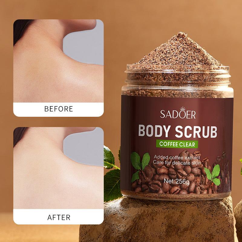 Sadoer Coffee Clear Moisturizing and Softening Body Scrub 256g