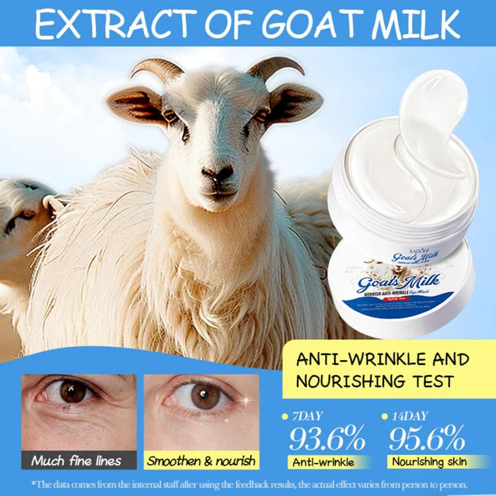 SADOER Goat Milk Moisturizing & Whitening Natural Goat Milk Extract Eye Mask - 80g