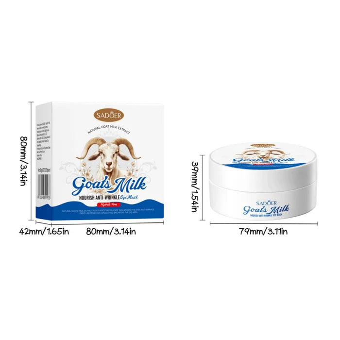 SADOER Goat Milk Moisturizing & Whitening Natural Goat Milk Extract Eye Mask - 80g