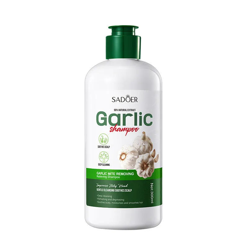 SADOER Natural Extract Shampoo Scalp Cleansing Oil-control Garlic Shampoo - 300ml
