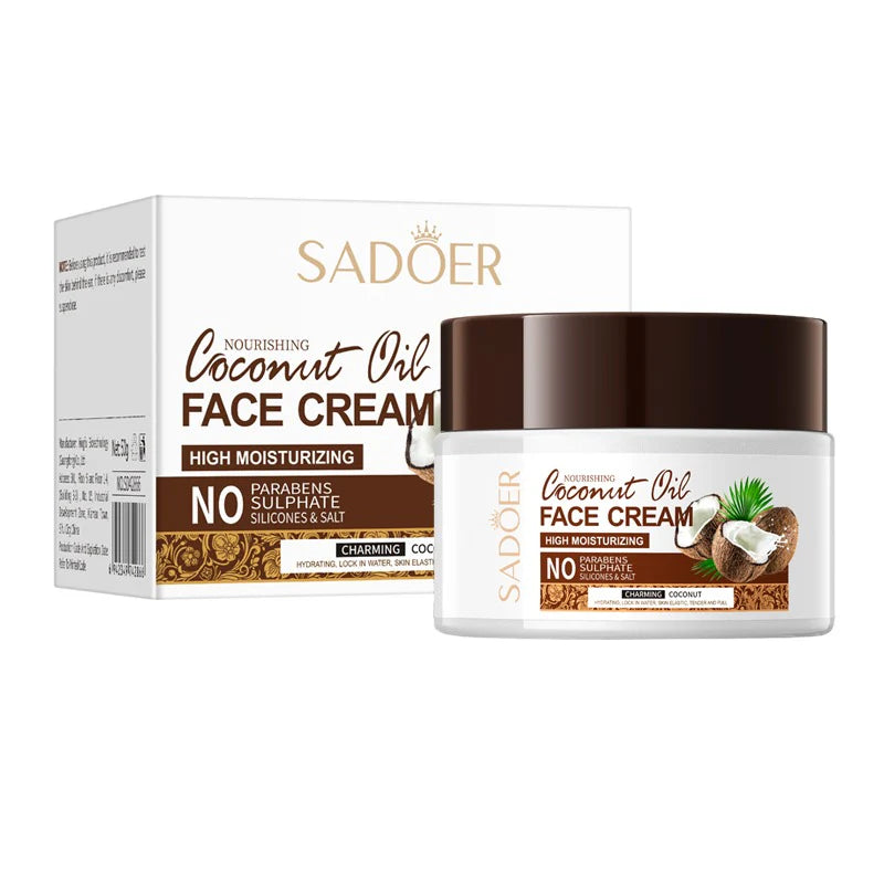 SADOER Nourishing Coconut Oil Moisturizing Face Cream  - 50gm
