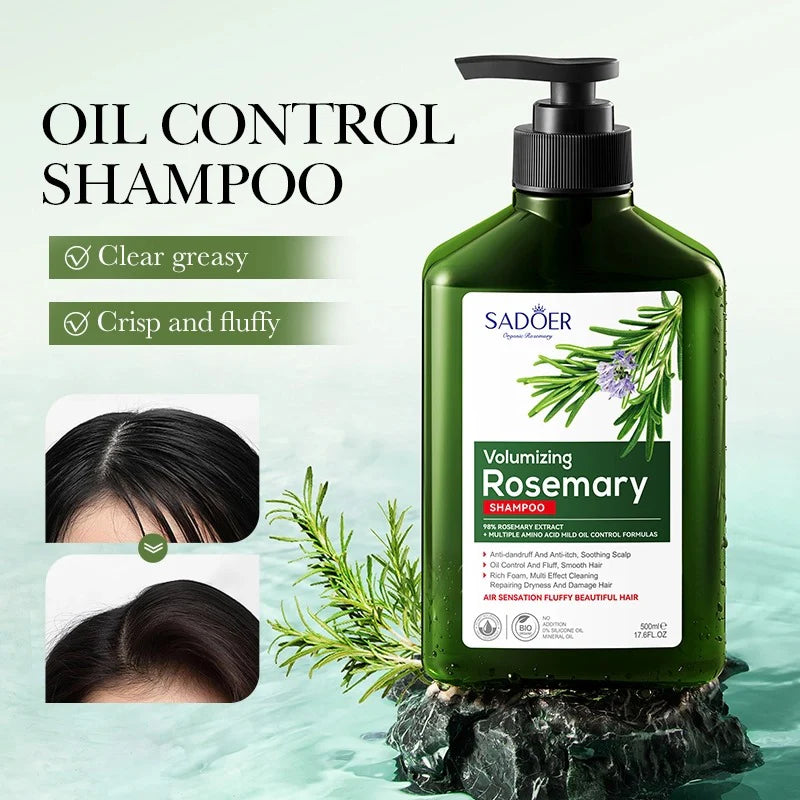 SADOER Rosemary Volumizing Anti-Dandruff Anti-Itch Shampoo  - 500ml