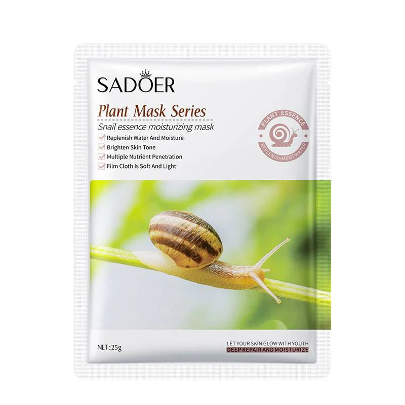 SADOER Snail Essence Moisturizing Face Sheet Mask - 25g