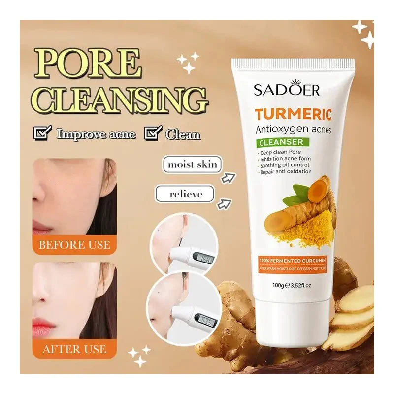 SADOER Turmeric AntiOxygen Acne Facial Cleanser - 100g
