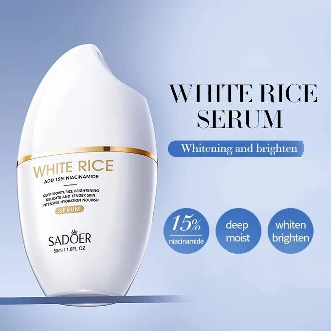 SADOER White Rice Nicotinamide Serum for Face Moisturizing Brightening Hydrating - 50ml