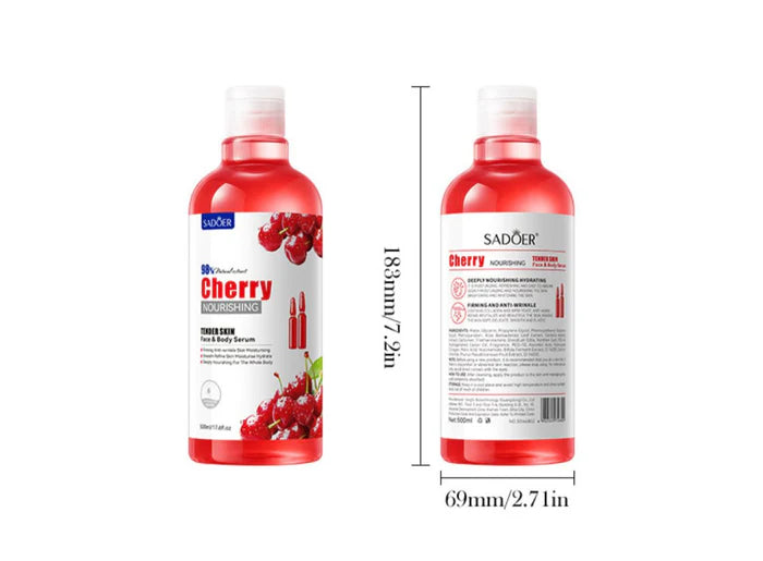 SADOER Cherry Smooth Skin Face & Body Serum - 500ml