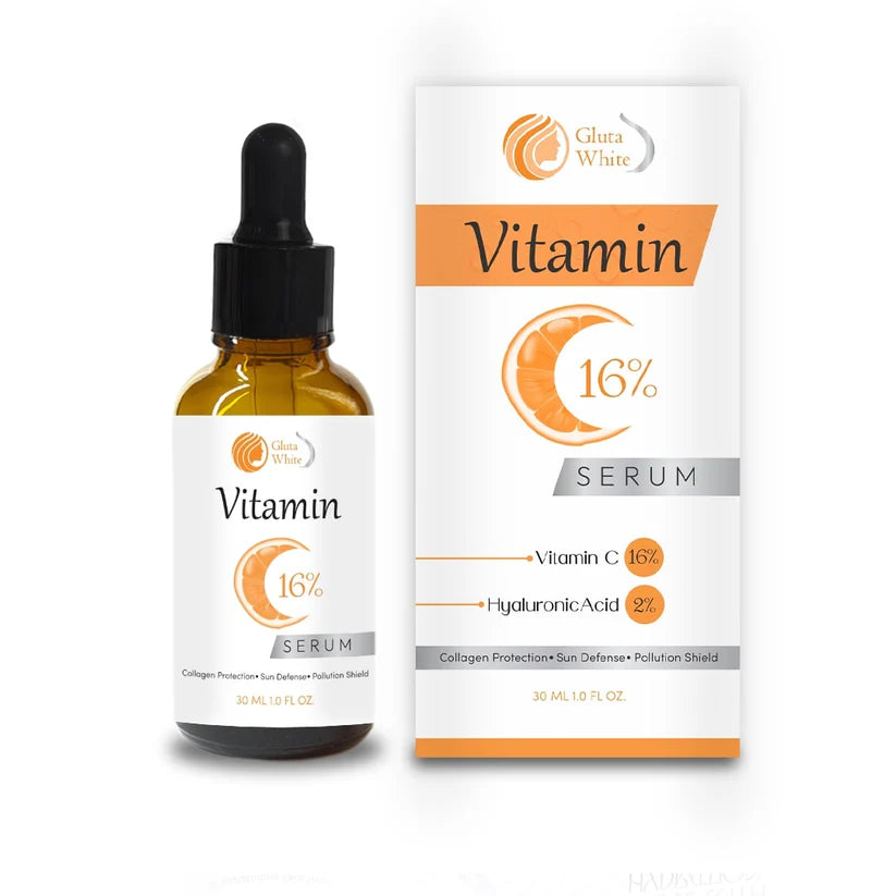 Gluta White Vitamin C Serum for Face Glowing & Dark Spots - 30ml