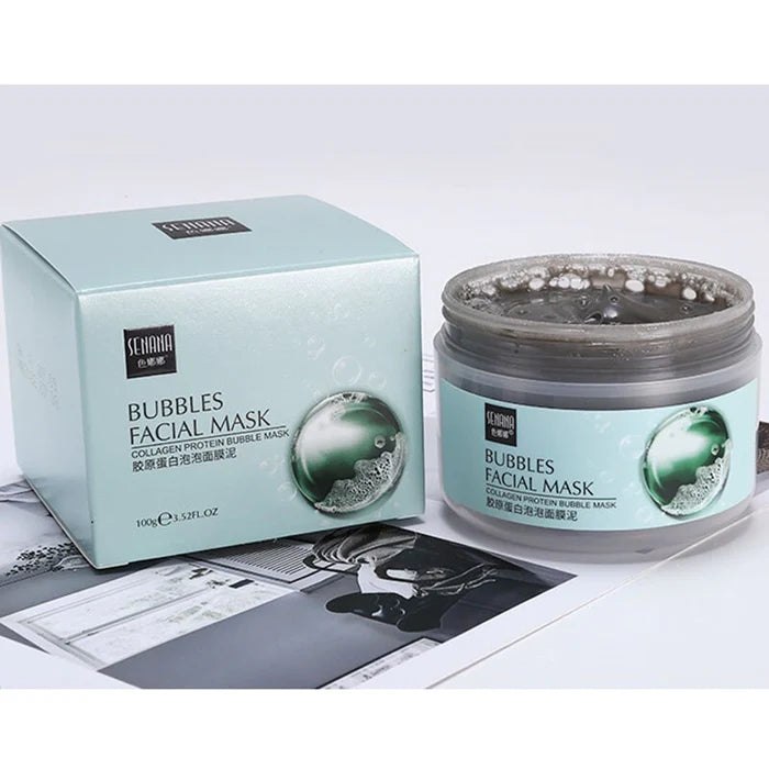 SENANA Collagen Bubble Hydrating Moisturizing Face Mud Mask - 100g
