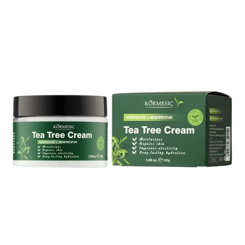 KORMESIC Tea Tree Face Cream - 110g | Hydrating & Oil Control, Lightweight & Nourishing