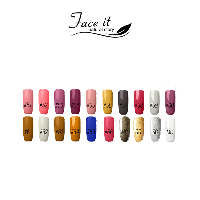 Face it Natural Story Matte & shiny Nail Polish