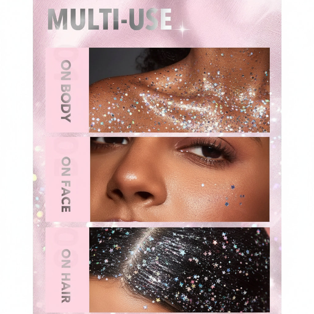 SHEGLAM Party Starter Body Highlighter Glitter Gel 3Pcs Set