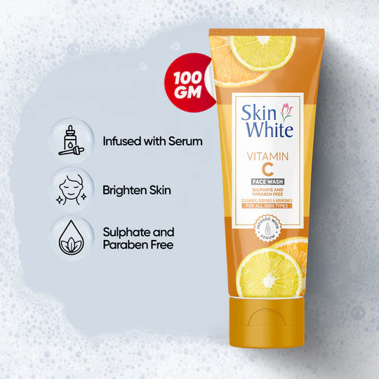 Skin White Vitamin C Face wash (Sulphate & Paraben Free)