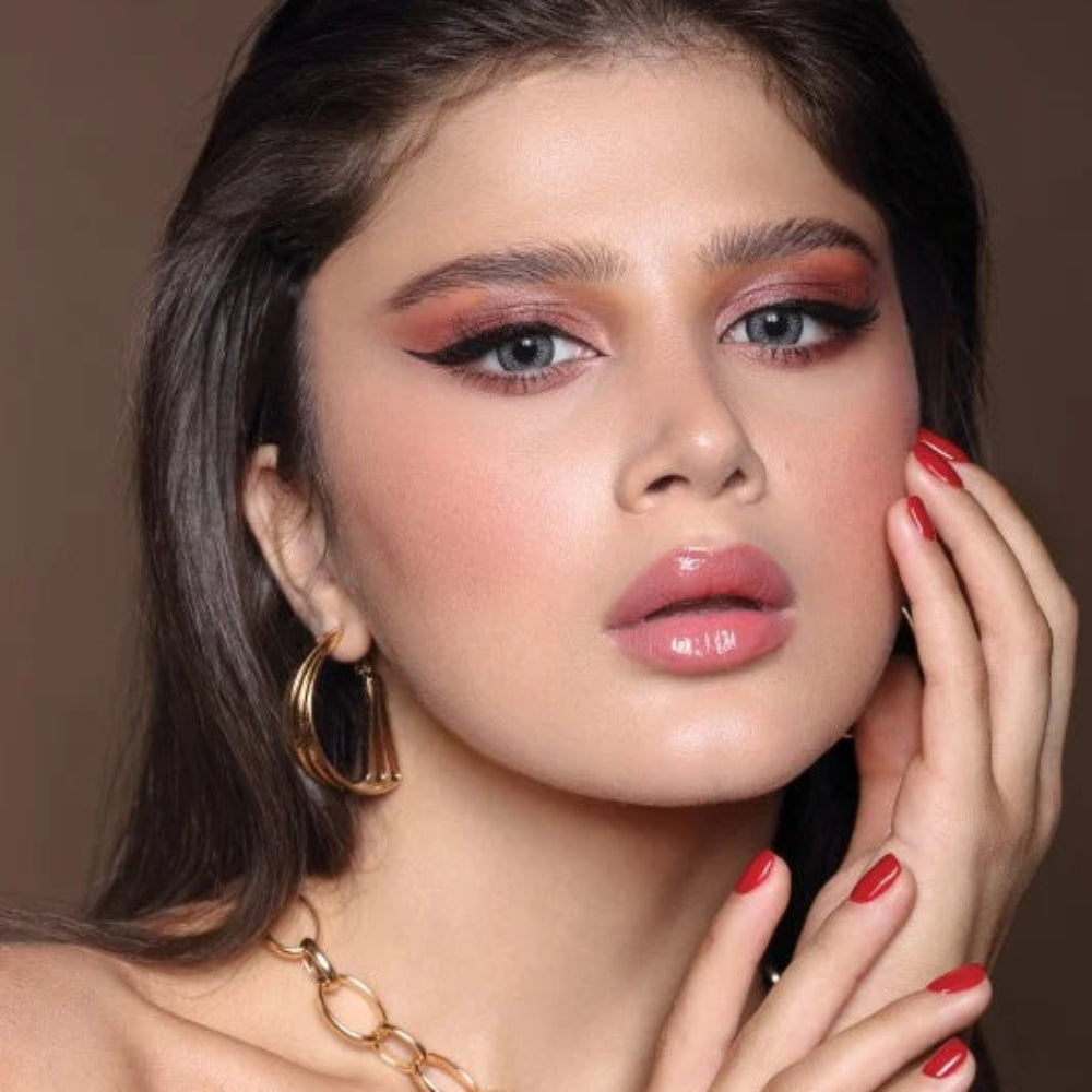 Dahab Gold Collection Sabrin Gray Contact Lenses