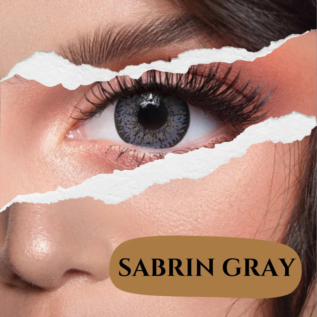 Dahab Gold Collection Sabrin Gray Contact Lenses