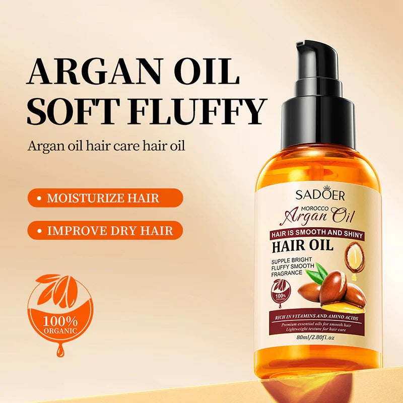 Sadoer Morocco Argan Oil Hair Care Hair Oil - 80ml