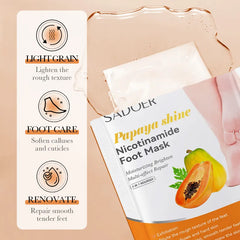 Sadoer Papaya Nicotinamide Moisturizing Foot Mask 35g
