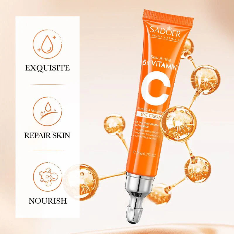 Sadoer Skin Active 5x Vitamin C Firming And Nourishing Eye Cream - 20g