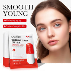 Sadoer Vitamin A Whitening Tender Capsule Facial Sheet Mask