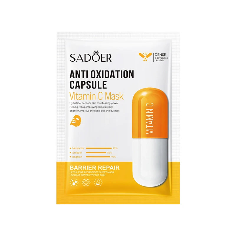 Sadoer Vitamin C Anti Oxidation Capsule Facial Sheet Mask
