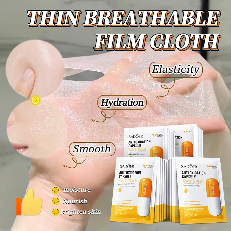 Sadoer Vitamin C Anti Oxidation Capsule Facial Sheet Mask