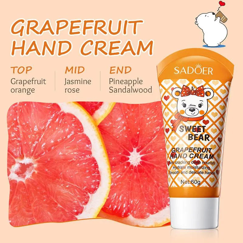 Sadoer Sweet Bear Grape Fruit Hand Cream 60g
