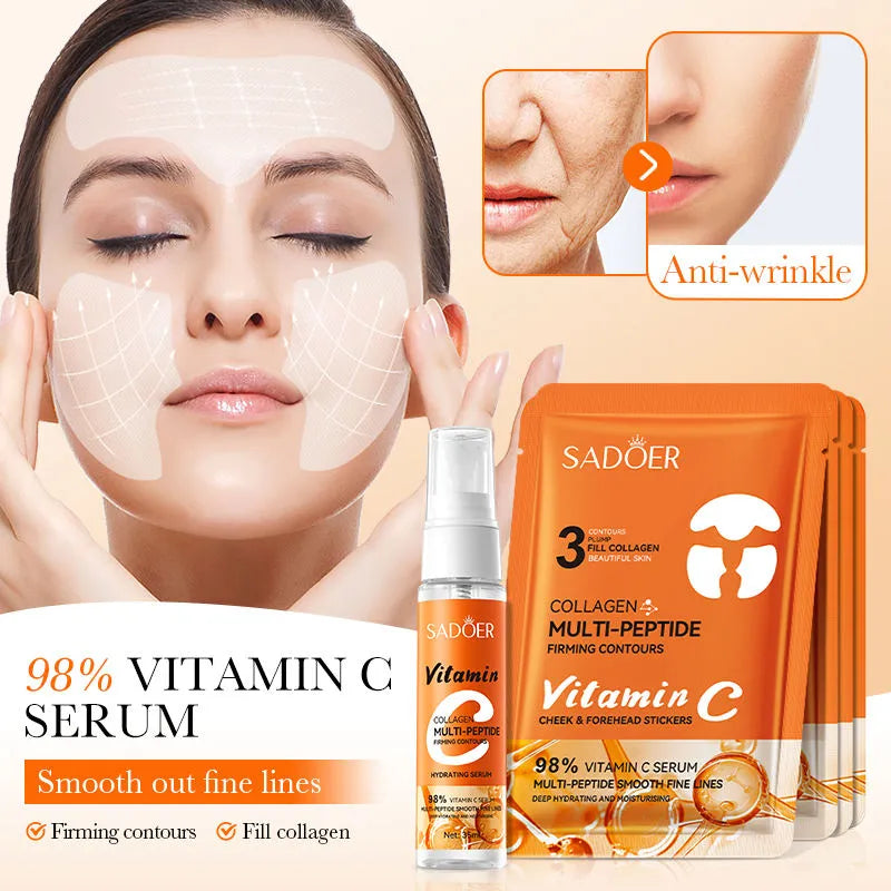 Sadoer Multi-Peptide Collagen Vitamin C Nourishing Skin Care Set