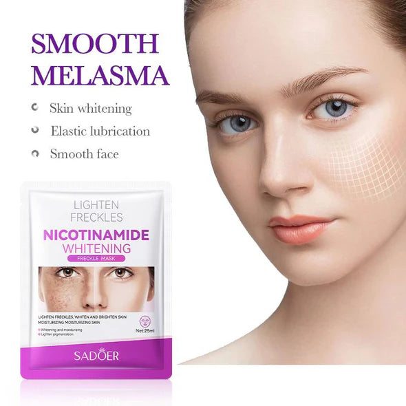 Sadoer Nicotinamide Whitening Freckle Moisturizing Facial Sheet Mask - 25g