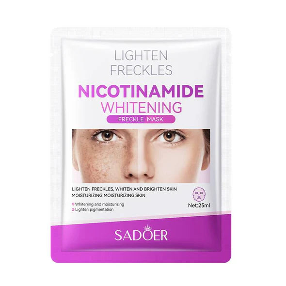 Sadoer Nicotinamide Whitening Freckle Moisturizing Facial Sheet Mask - 25g