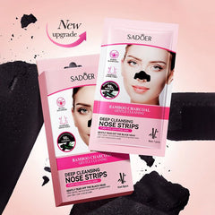Sadoer Pink Bamboo Charcoal Deep Cleansing Nose Strips - 6 Strips