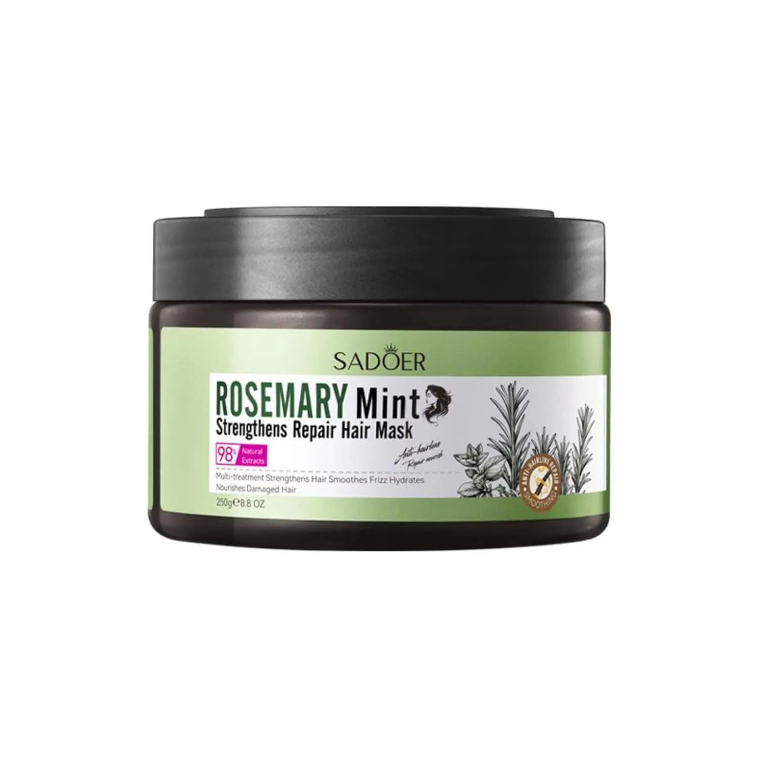 Sadoer Rosemary Mint Strengthens Repair Hair Mask - 250g