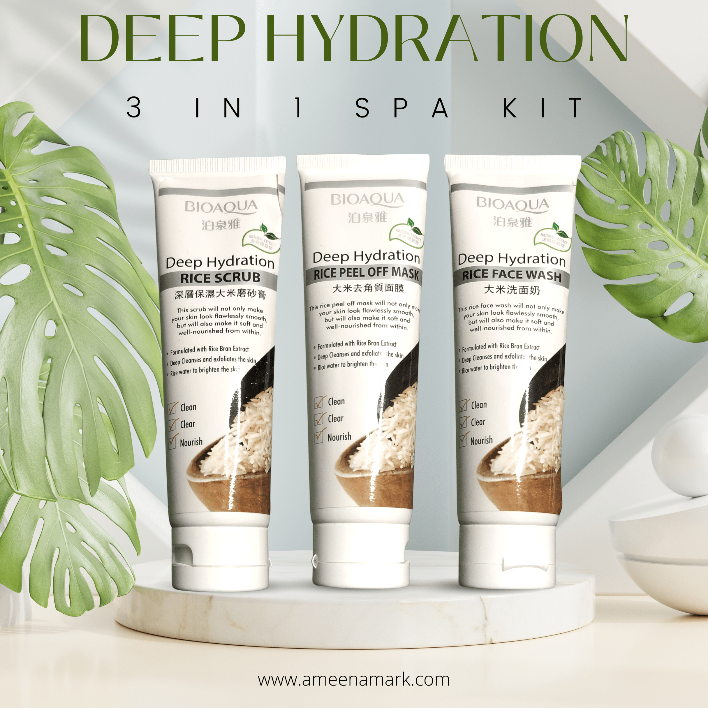 BIOAQUA Deep Hydration 3in1 Spa kit
