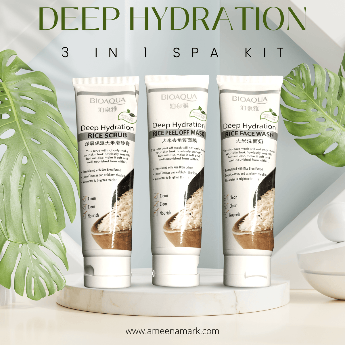 BIOAQUA Deep Hydration 3in1 Spa kit