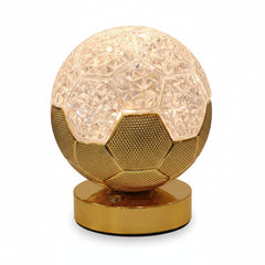LED Crystal 3D Football Table Lamp