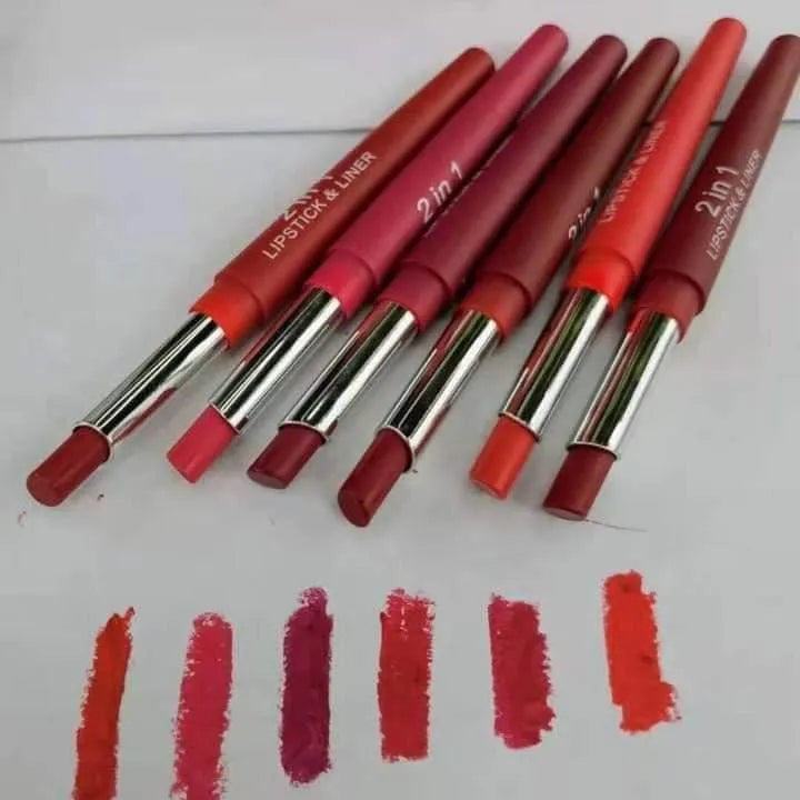 Beauty Model 2 in 1 Lip Liner and Lipstick Set