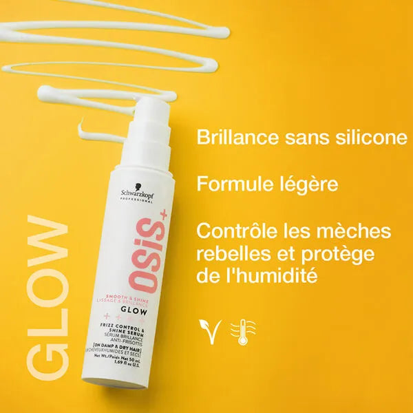 Schwarzkopf Osis+ Glow Frizz Control & Shine Serum - 50ml