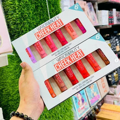 Original Warda Beauty Cheek Heat Liquid Blush-On - 6/Pcs Set