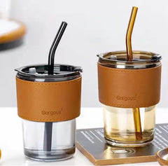 Coffee Cup With Straw - 400ml