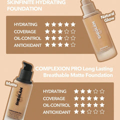 Sheglam Complexion Pro Long Lasting Breathable Matte Foundation - 30ml
