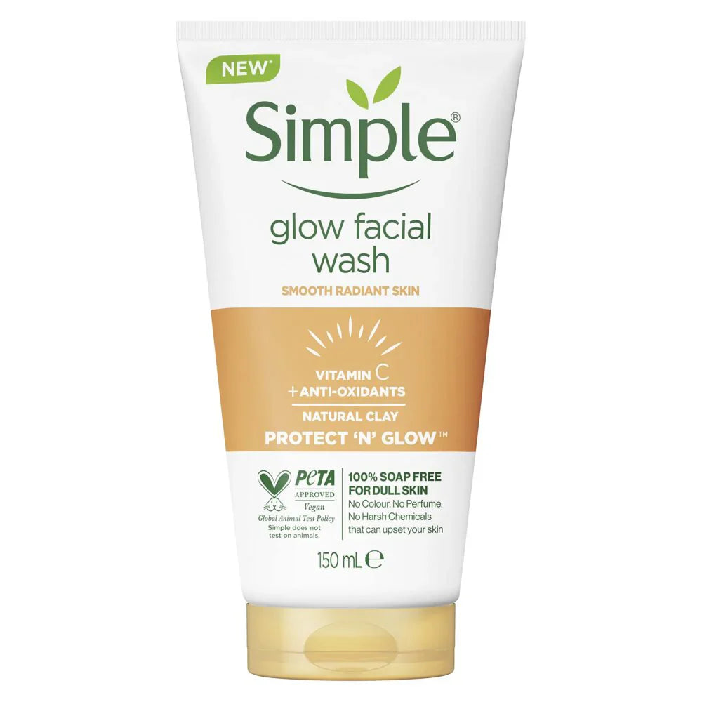 Simple Protect 'N' Glow (Vitamin C + Antioxidants) Glow Facial Wash – 150ml
