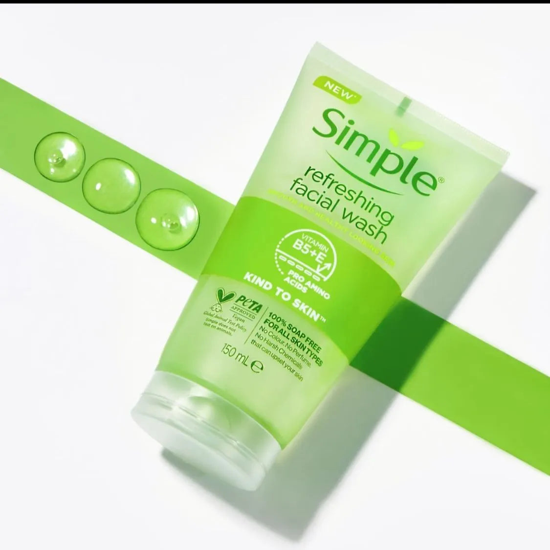 Simple Kind to Skin Refreshing Facial Wash - 150ml