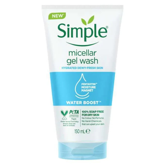 Simple Micellar Facial Gel Wash – Water Boost - 150ml
