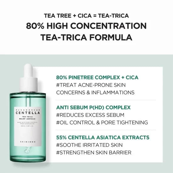 SKIN1004 Madagascar Centella Tea-Trica Relief Ampoule – 100ml