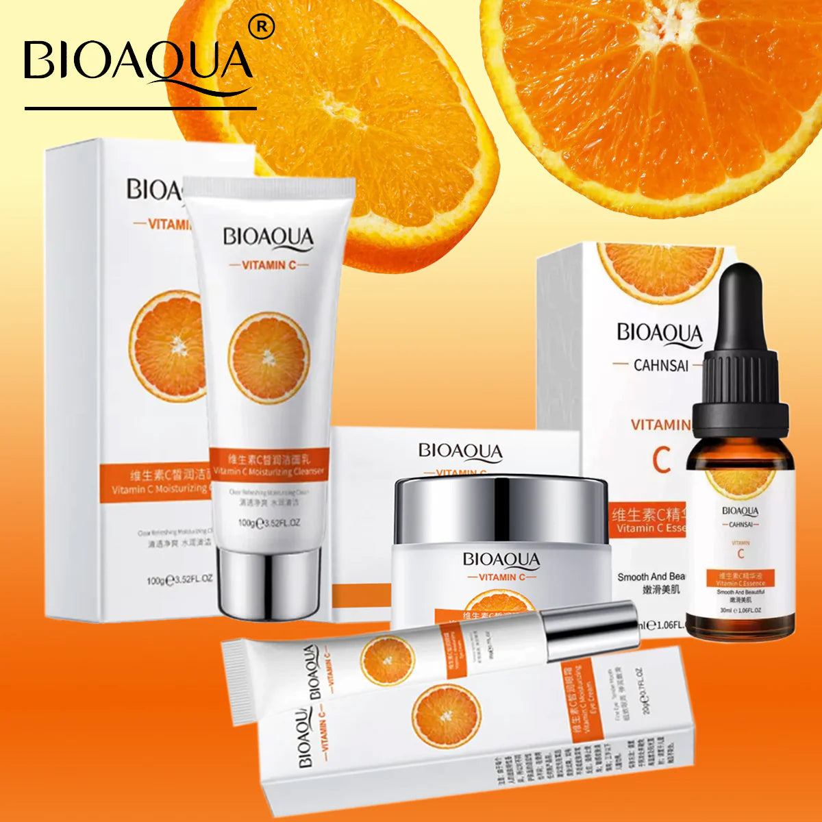 Bioaqua 4 In 1  Vitamin C Moisturizing & Brightening Series