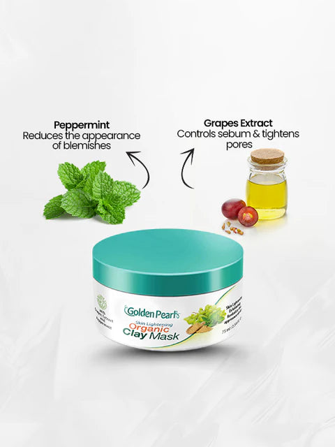 Golden Pearl Skin Lightening Organic Clay Mask - 75ml