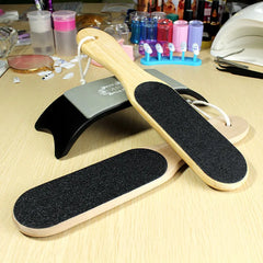 Small Wood Body Foot Scrubber