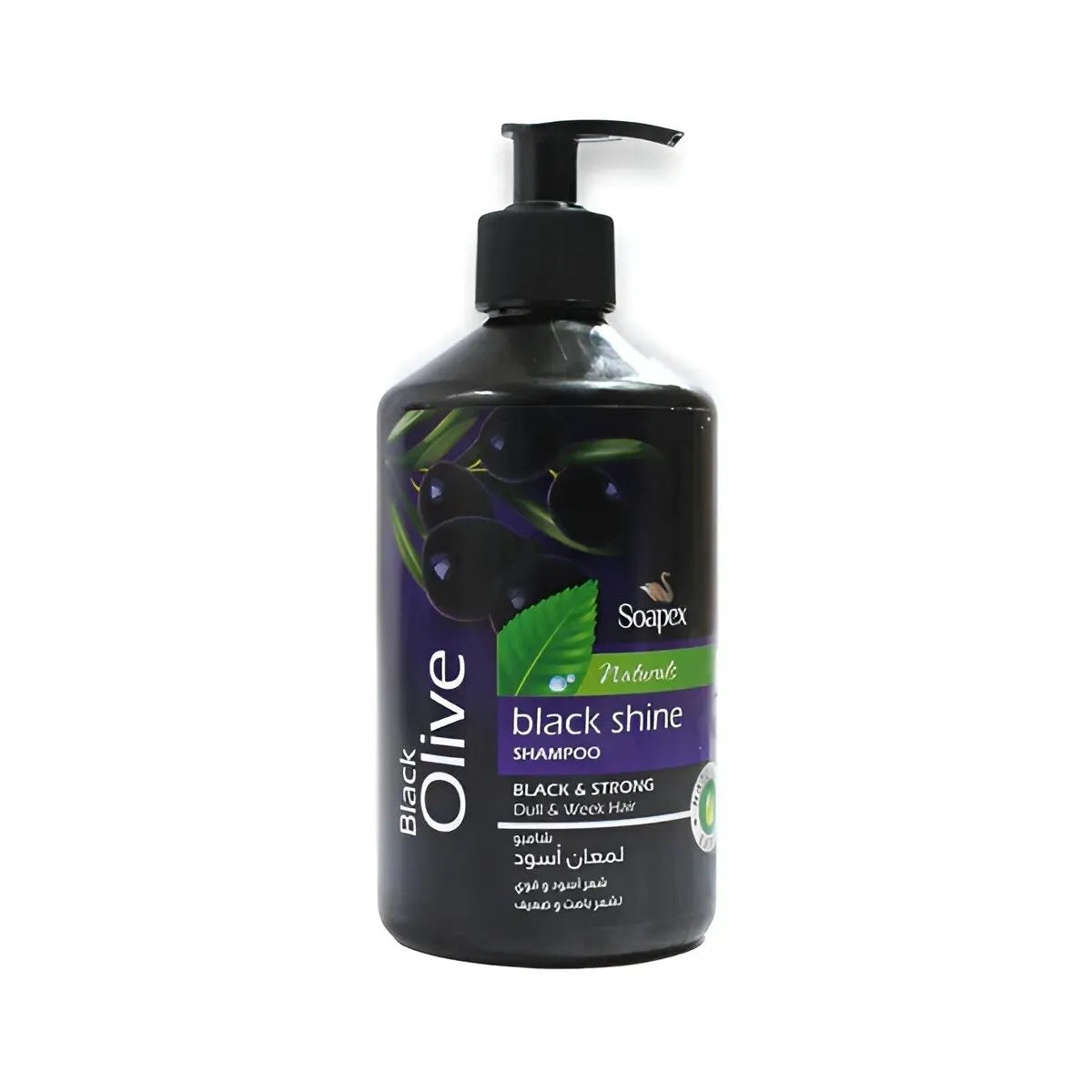 Soapex Natural Black Olive Black Shine Shampoo 500ml
