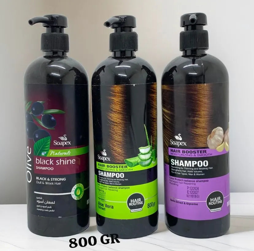 Soapex Natural Black Olive Black Shine Shampoo 800gr