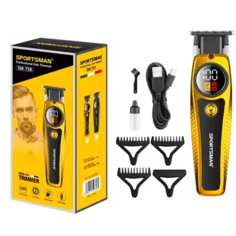 Sportsman SM-728 Professional Hair Clippers LED Display
