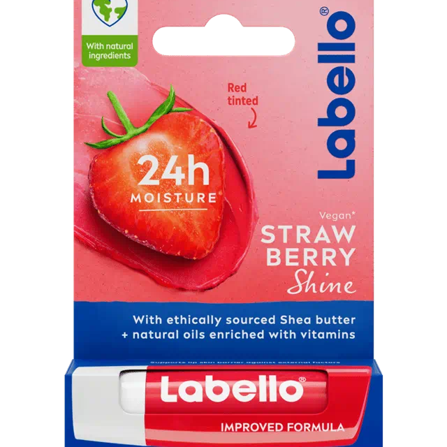 Original Labello Strawberry Shine Lip Balm – 4.8g
